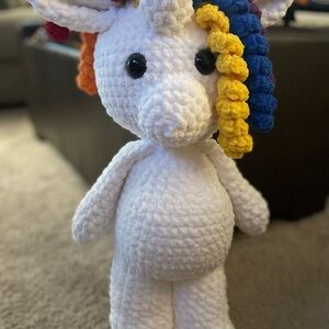 Handmade Crochet Unicorn Plush